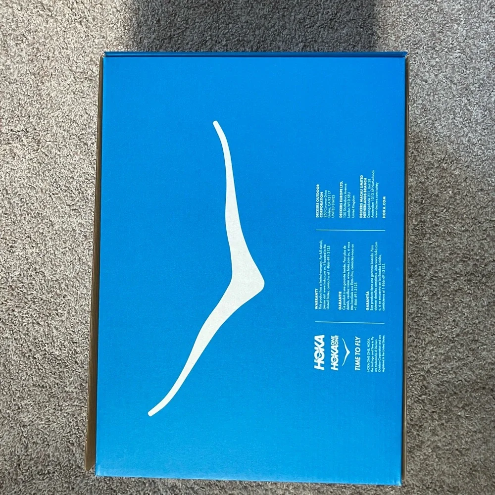 HOKA Running Shoe Box Brand New Blue White Clifton 10 - Picture 6 of 6